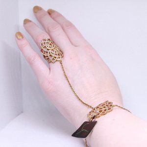 Elegant Sparkly Mandala Ring and Bracelet Combo (Size 6 Ring)